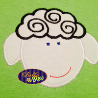 Cuddly Sheep Lamb Machine Applique Embroidery design