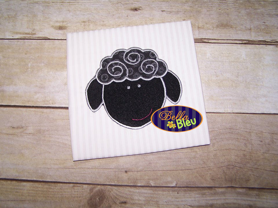 Cuddly Sheep Lamb Machine Applique Embroidery design