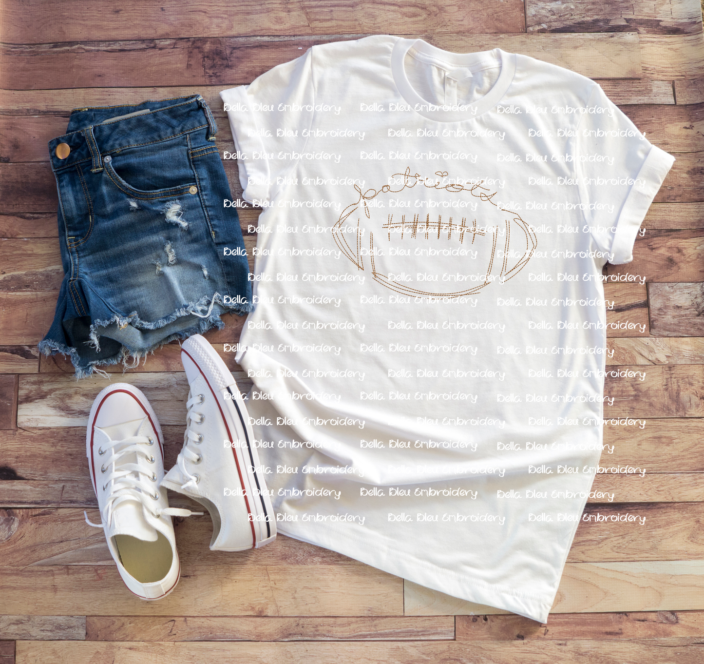 Patriots Signature Mascot Football Bean Stitch