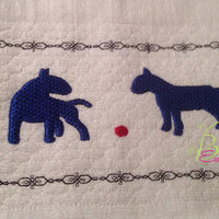 Faux Smocking Smock Smocked Bull Terrier Machine Embroidery Design