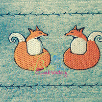 Faux Smocking Smock Smocked Fox Machine Embroidery Design
