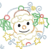 Christmas Snowman 2 Stitch Embroidery design