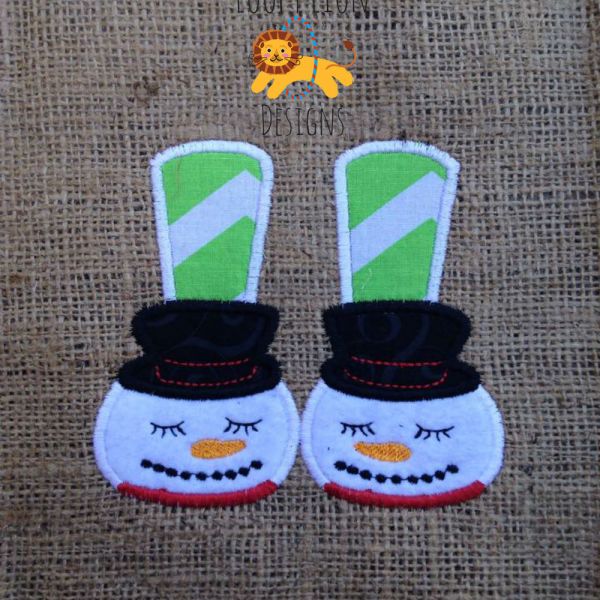Snowman Feet Applique | Bella Bleu Embroidery