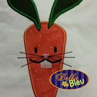 Easter Bunny Carrot Embroidery Applique design Easter machine embroidery Monogram