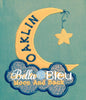 Baby Moon and Clouds Machine Applique Embroidery Design