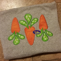 Easter Carrot Bunch Embroidery Applique design Easter machine embroidery
