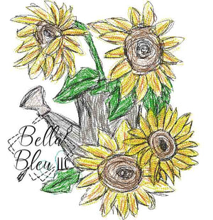 Sunflower Scribble 10