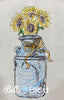 Sunflowers in Milk Can Scribble Sketchy