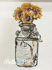 Sunflowers in Milk Can Scribble Sketchy