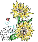 Sunflower Scribble 4