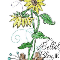 Sunflower Scribble 7