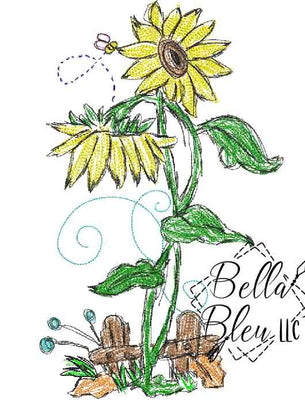 Sunflower Scribble 7