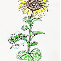 Sunflower Scribble Sketchy