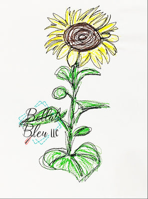 Sunflower Scribble Sketchy
