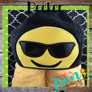 Emoji Face with Sunglasses peeker