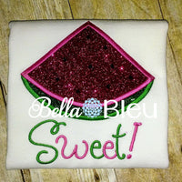 Farm Fresh Watermelon Slice Machine Embroidery Design