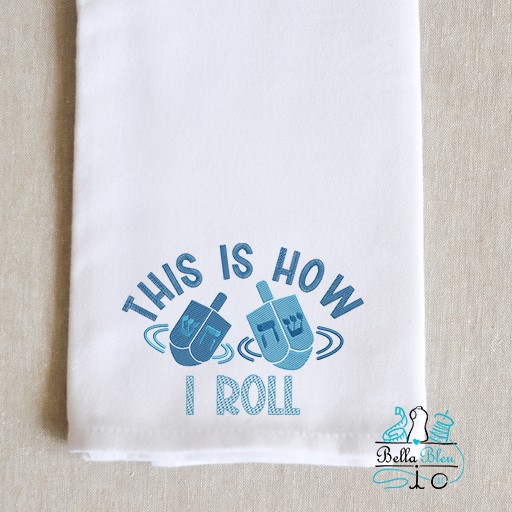 This is how I roll sketchy Hanukkah Embroidery design