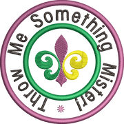 Mardi gras Fleur De Leis Stamp Applique