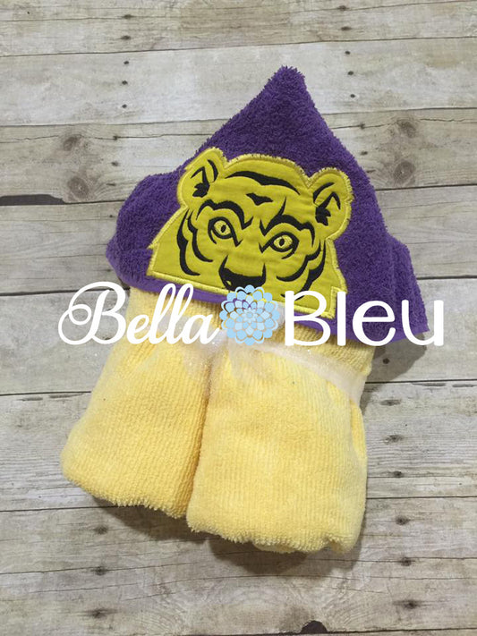 Tiger Towel Topper Bib Peeker Machine Embroidery Applique Design