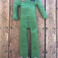 Elf Inspired Top Gun Flight Suit in the hoop ith embroidery design