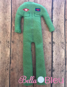 Elf Inspired Top Gun Flight Suit in the hoop ith embroidery design