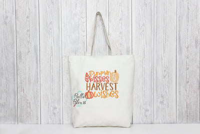 Pumpkin Wishes Fall Sketchy machine Embroidery Design