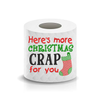 Christmas Funny Saying Here's More Christmas Crap for you Toilet Paper Machine Embroidery Design sketchy