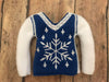 Ugly Sweater Snowflake Elf Sweater In the hoop ith embroidery design