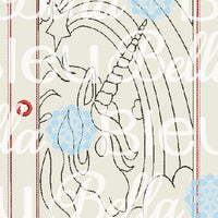 ITH Unicorn Horse Coloring Page Pages Machine Embroidery design