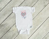 Sketchy Valentines Shark Machine Embroidery Design 4x4