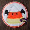 Halloween Bat Candy Corn Machine Applique Embroidery Design