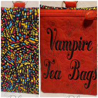 ITH Vampire Tea Bags Zipper bag