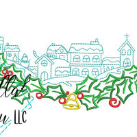 Christmas Village #3 Machine Embroidery Design