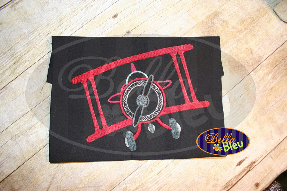 Vintage Airplane Plane Applique Embroidery Designs Design