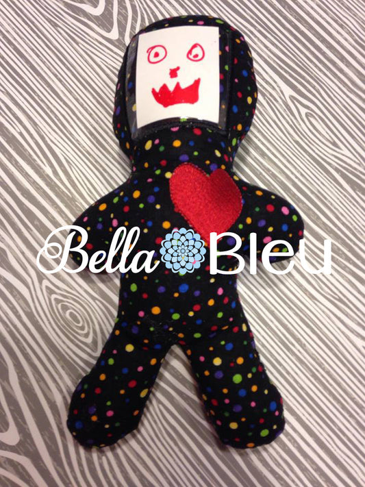 ITH In The Hoop Voodoo Voo doo Doll Machine Embroidery Design like damnit dang it doll