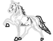 Walking Horse Equestrian Applique