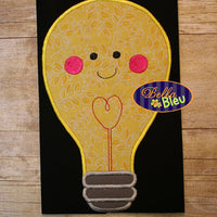 Applique Watt Lightbulb Valentines Applique Embroidery Design