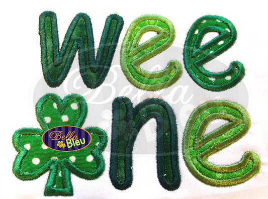 St Patrick's Day Irish Wee One Applique Embroidery Designs