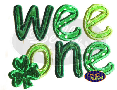 St Patrick's Day Irish Wee One Applique Embroidery Design