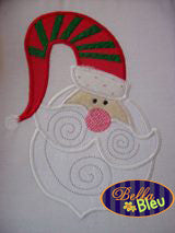 Adorable Whimiscial Christmas Santa Machine Applique Embroidery Design