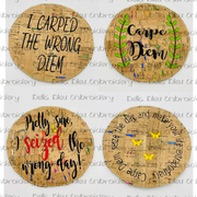 ITH Wine Therapy Coasters Set 2