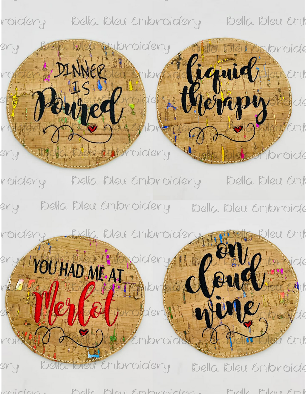 ITH Wine Therapy Coasters Set