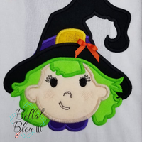 Halloween Cute Witch Applique