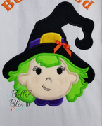 Halloween Cute Witch Applique