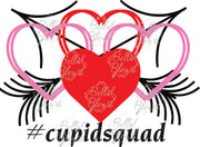 Valentines Day #CupidSquad Hearts Sublimation download