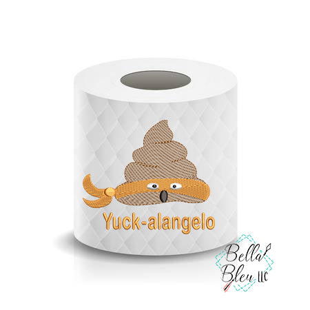 Yuckalangeo Turdle funny Poop Paper Saying Machine Embroidery Design sketchy